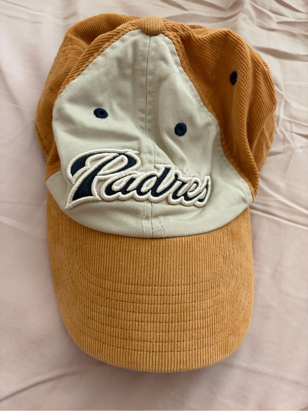 Vintage San Diego Padres Nike Team Corduroy Hat Genuine Merchandise Strap back
